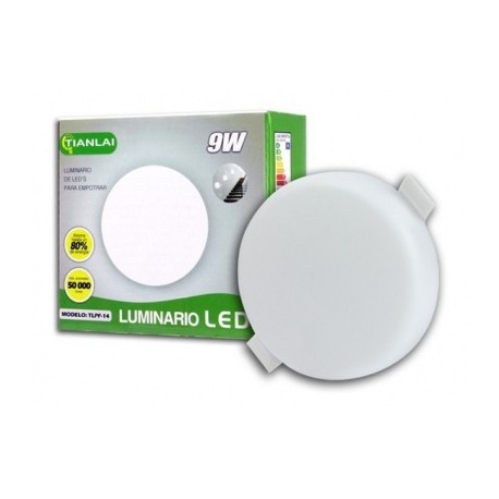 luminaria led 9w s26w09 tianlai empotrable