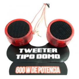 juego de tweeters domo 1 200w rojo