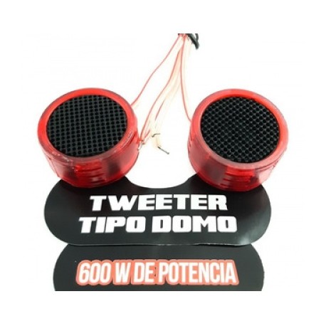 juego de tweeters domo 1 200w rojo