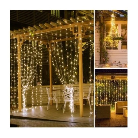 serie cascada led 3 metros largo