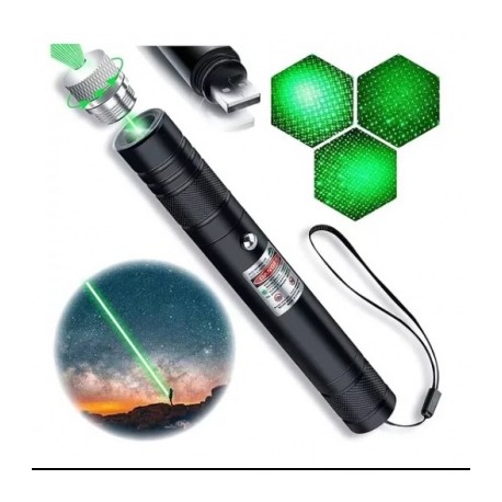 laser recargable verde via usb jiguangbi1