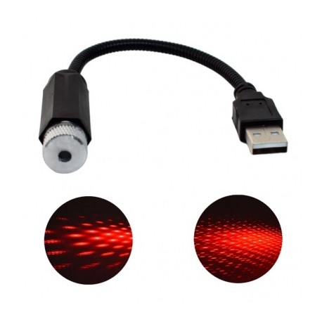laser usb rojo star decoration lamp