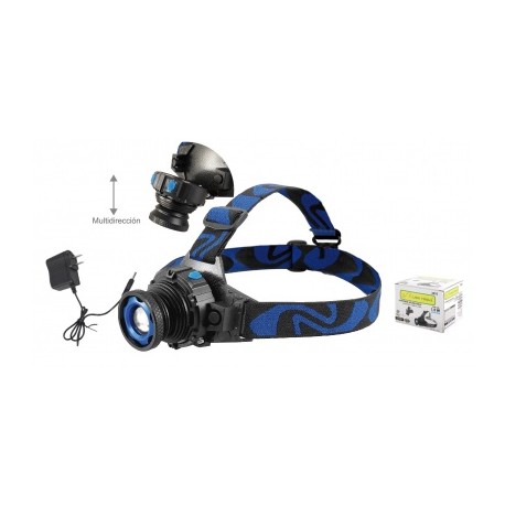 linterna recargable aluminio cabeza 1.5w 150 lumen