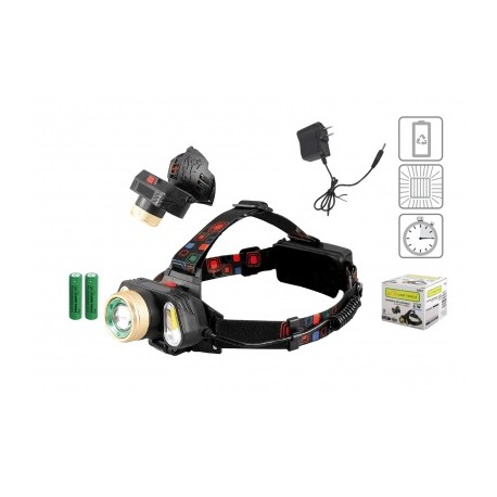 linterna recargable aluminio cabeza 6w 600 lumen 2851 lion