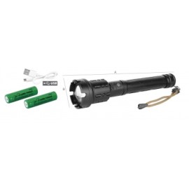 linterna recargable aluminio foco led 5w 3 funciones