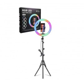 aro de luz rgb con tripie mj26