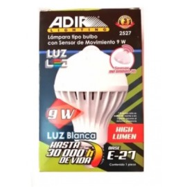 lampara foco 9w adir con sensor de movimiento