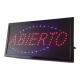 anuncio luminoso led abierto