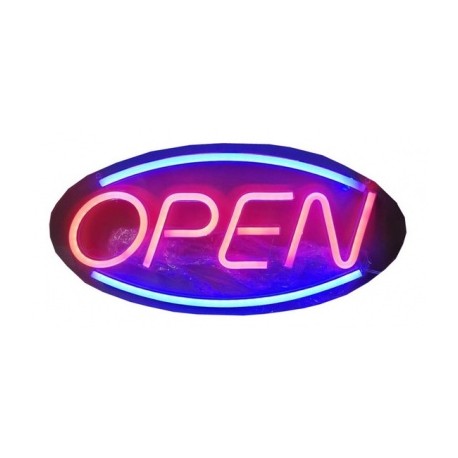 anuncio luminoso open neon radox