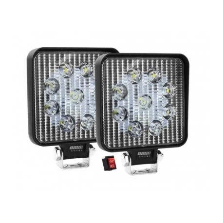 par de faros led cuadrados osun