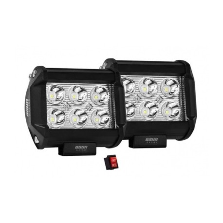par de faros led cuadrados osun