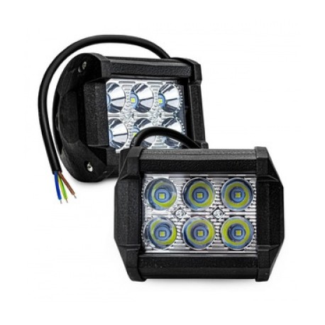 par faros led 6 led 18w tunix fa-lh6