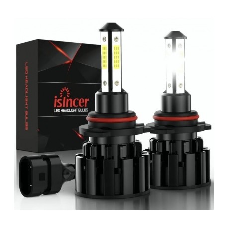 4 caras hiper led 9005 h10 hb5 hb3 baja