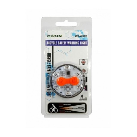 luz trasera para bicicleta recargable qx-w07b