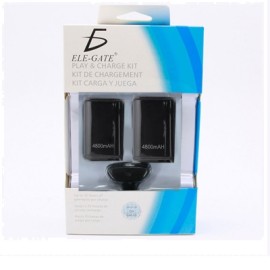kit 2 bateria carga y juega p xbox 360