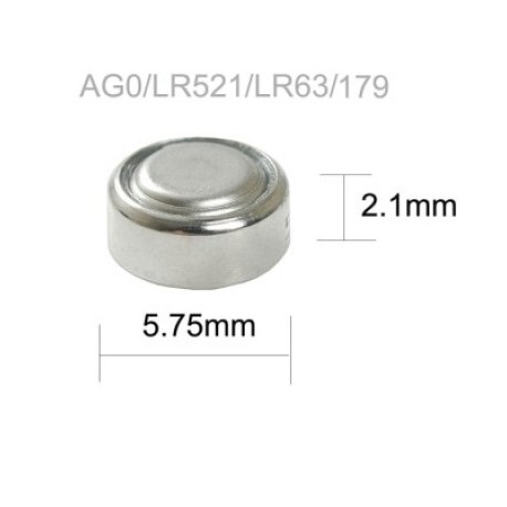 bateria alcalina 1.5v boton 379a ag0