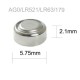 bateria alcalina 1.5v boton 379a ag0