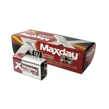 bateria cuadrada 9v de carbon maxday