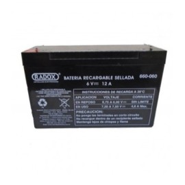 bateria recargable sellada 6v 12a radox