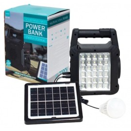 bocina solar powerbank celda foco gts-1464