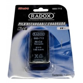 pila recargable 9v 140 mah