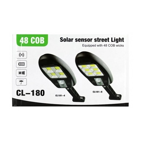lampara solar 48cob cl-180