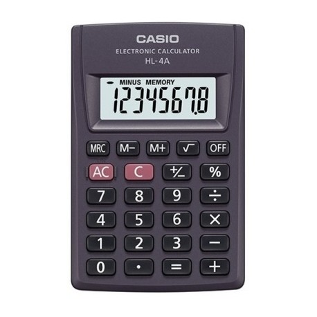calculadora casio 8 digitos hl-4a