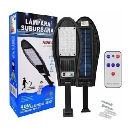 luminaria led 40w solar aps-32