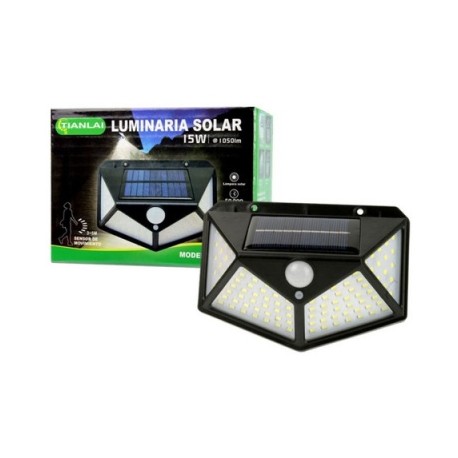luminaria led con panel solar 15w ls15w26