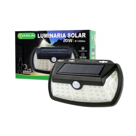 luminaria led con panel solar 20w ls20w28