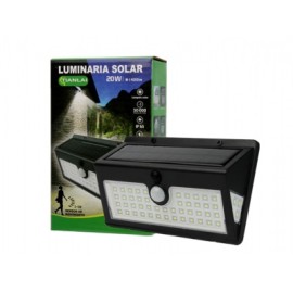 luminaria led con panel solar 20w ls20w34