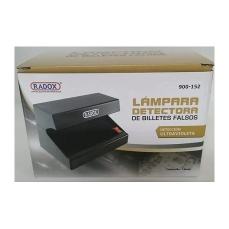 lampara detectora de billetes falsos radox