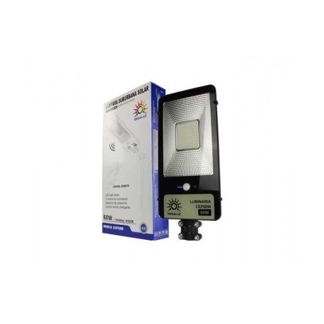 luminaria solar 60w con panel alumbrado publico
