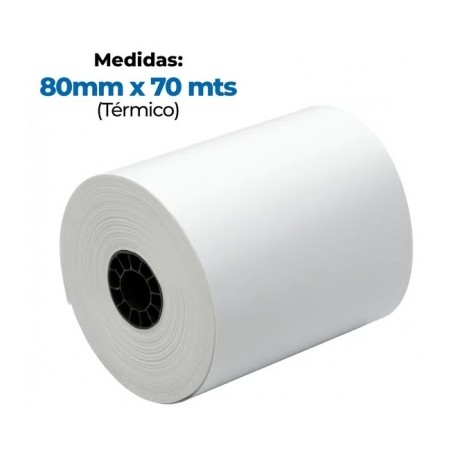 rollo termico 80mm x 70mts
