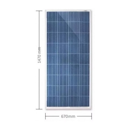 panel solar 150w 12v policristalino 36 celdas grado a