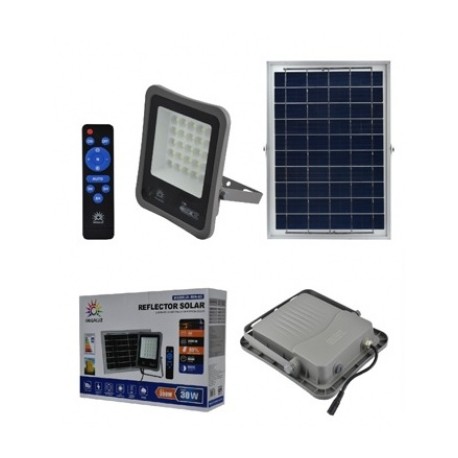 reflector solar con panel 30w rin-03