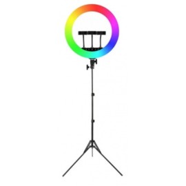 aro de luz rgb con tripie mj45 18 pulgadas