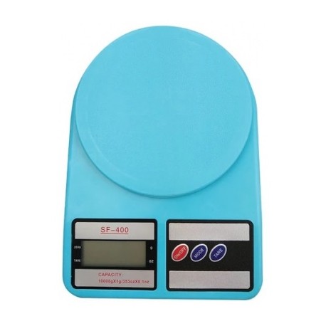 bascula de cocina 10 kilos sf-400 azul cielo