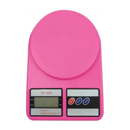 bascula de cocina 10 kilos sf-400 fucsia fusia