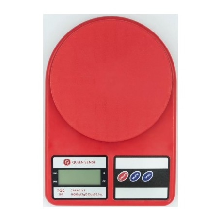 bascula de cocina 10 kilos sf-400 roja rojo
