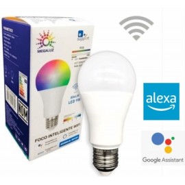 foco led 9w rgb int-01 wifi alexa google