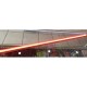 Lampara De Led Integrada 20W 1.20m Rojo