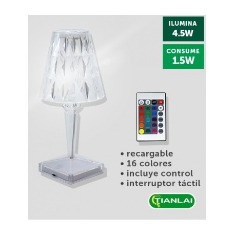 lampara de mesa led rgb 1.5w zld-02