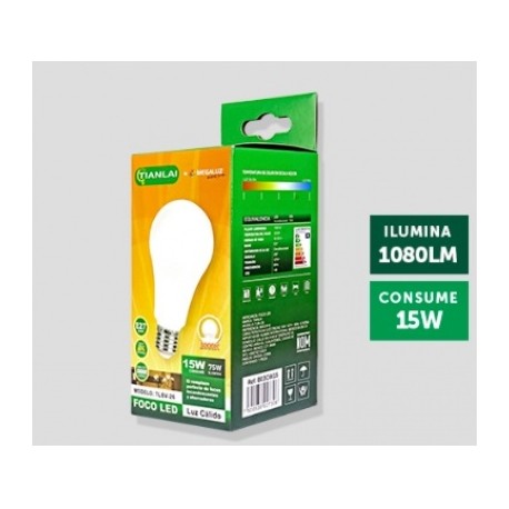 foco led calido 15w tlbv-26